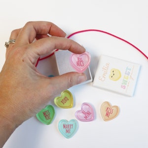 Valentijnsdag gepersonaliseerde harttoken | Voorstel Valentijnscadeau-ideeën | Liefde hart snoep ontwerp cadeau | Valentijnscadeau als souvenir