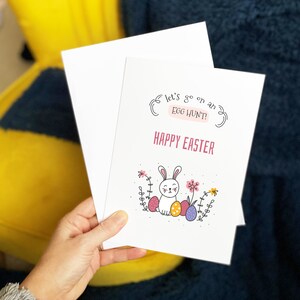 Lets Go On An Egg Hunt Easter Card | Easter Greetings Card | Happy Easter Card | Easter Egg Hunt | Easter Treats Cards