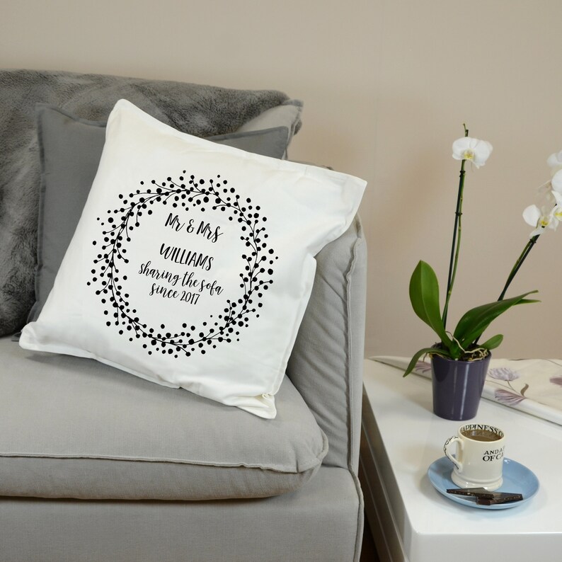 Personalised Cushion Wedding Gift Wedding Present Custom Etsy