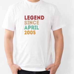 Legend Since 18th Birthday Tshirt | Milestone Birthday Legend Since T Shirt for Men | 18th Birthday Celebrations Birthday Souvenir