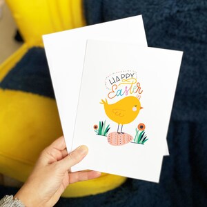 Happy Easter Chick Card | Happy Easter Greetings Card | Easter Gift | Easter Egg Hunt | Children's Easter Card | Greetings Card for Easter