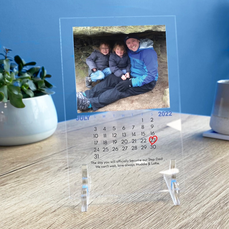 2022 Photo Calendar Custom Photo Wall Calendar Holiday Gift image 1