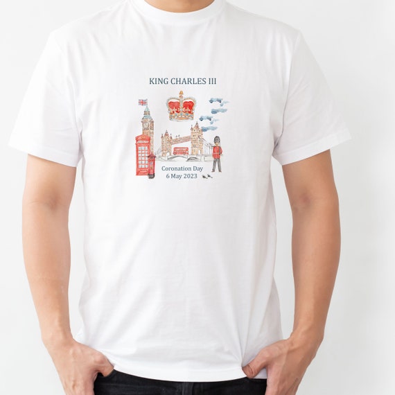 Coronation T Shirt for Men King Charles III Men