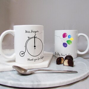 Thank You Teacher Gift | Personalised Teacher Mug | End of Term Gift | Teacher Appreciation | Desk Gift for Teacher | Thank You Gift Teacher