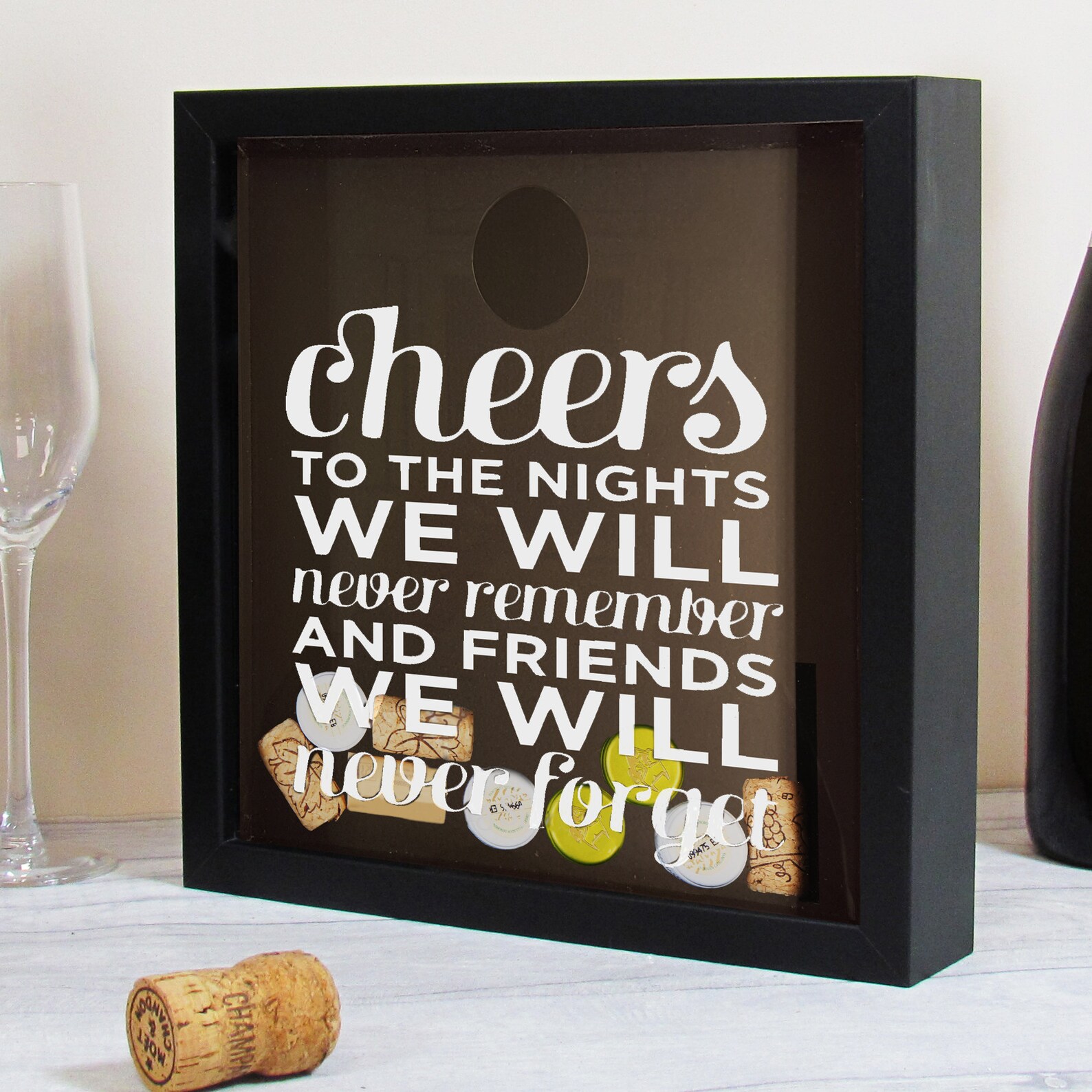 Personalised Wine Cork Collection Box Wine Bottle Lid Etsy