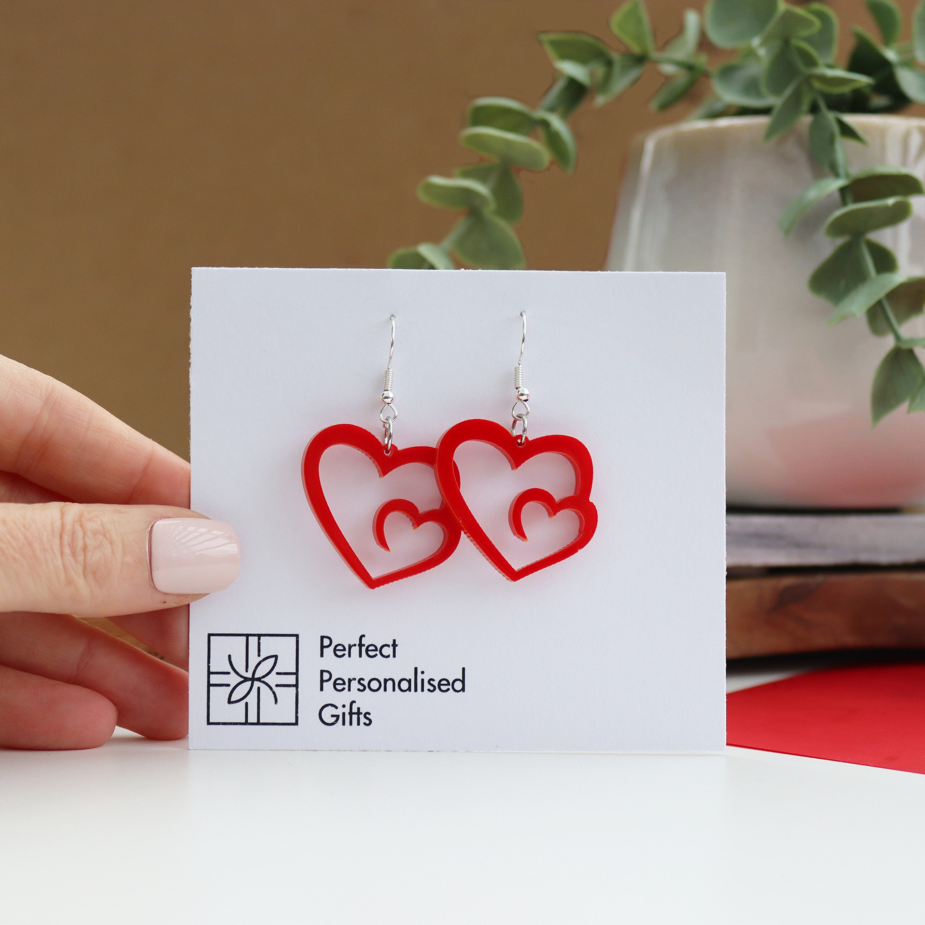 ORECCHINI CUORE ROSSO - Gioielli - Orecchini - di creazioni emme | su