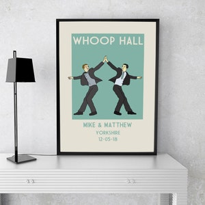 Impression de mariage personnalisée M. et M. | Décor de mariage personnalisé de même sexe | affiche de mariage de style vintage | Art mural rétro de mariage gay | Mariage LGBTQ+