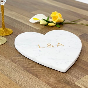 Engraved marble cheeseboard for couples wedding anniversary gift