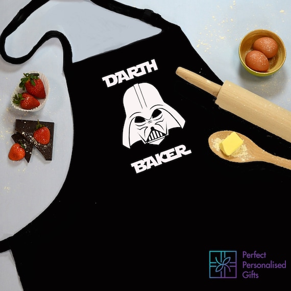 Darth Baker Apron Star Wars Fan Novelty Apron Dad's BBQ Apron Baking Apron  Father's Day Birthday Gift for Him Christmas Gift 