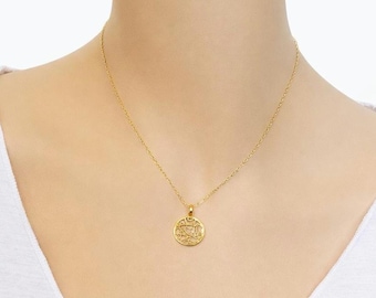 Shema Israel Inspired Necklace, Minimalist Gold Filled Pendant for Women, Hebrew Prayer Jewelry, Jewish  Charm, Faith Jewelry, Gift for Her