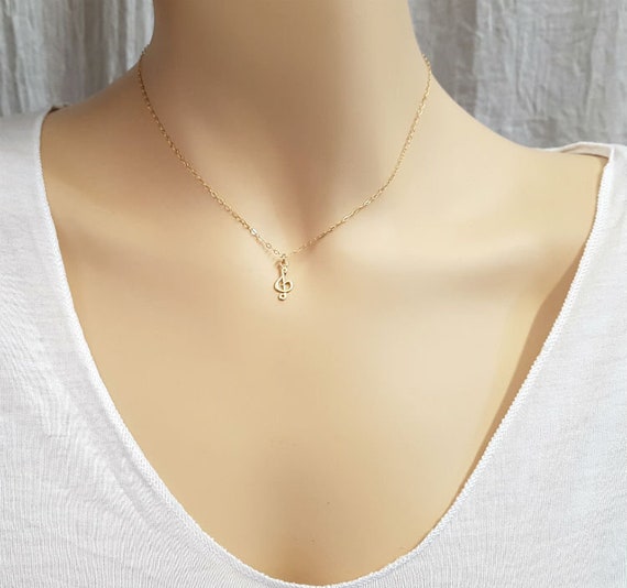 Silver Eighth Note Necklace Music Note Necklace Steve Perry Necklace,  Unisex | eBay