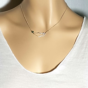 Israel Karte Halskette, Heiliges Land Sterling Silber Karte von Israel Geographie Anhänger, Judaica Israel Schmuck Israel