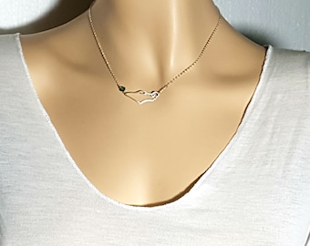 Israel Map Necklace, Holy land Sterling Silver Map of Israel Geography Pendant, Judaica Israel Jewelry Israel