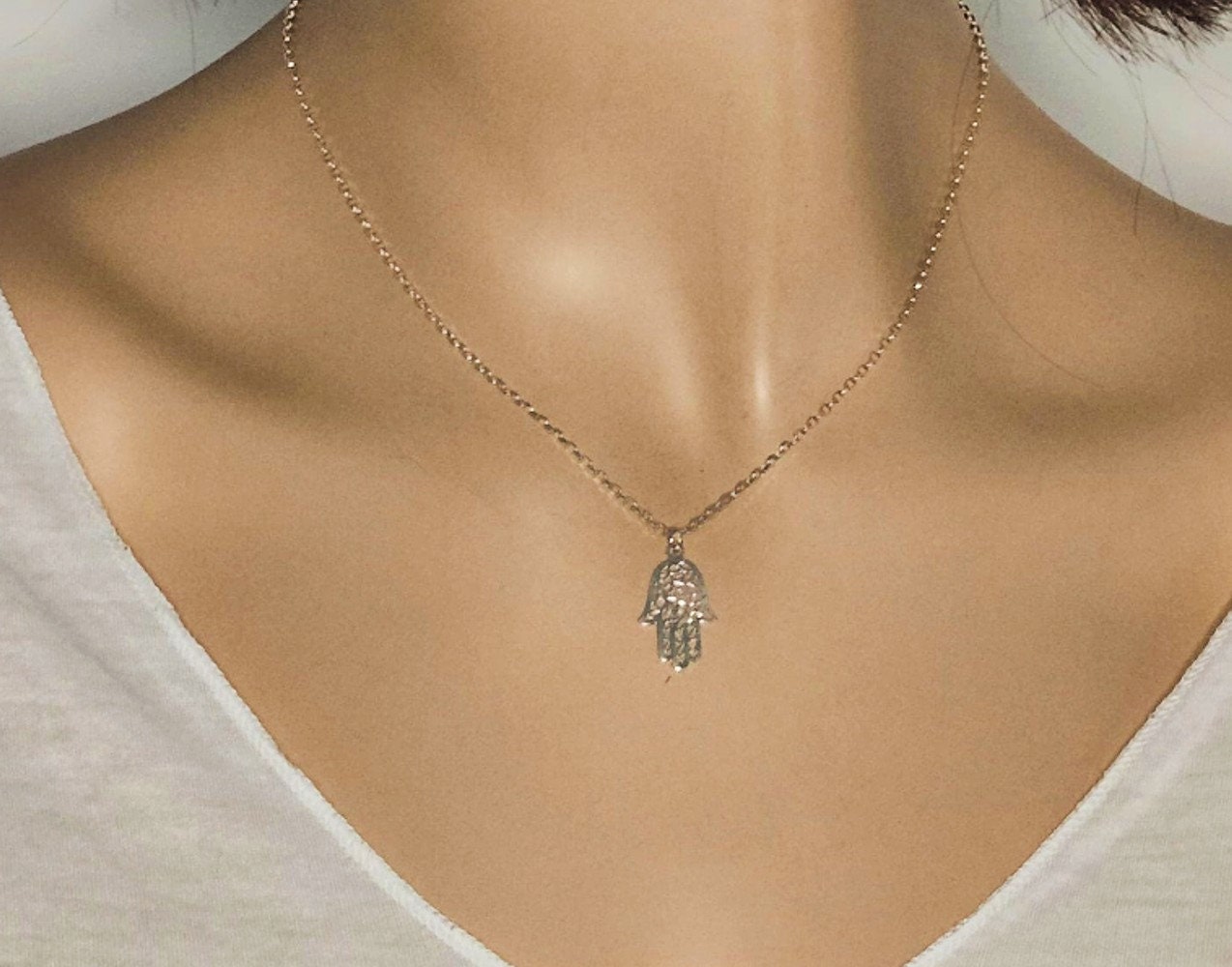 Hamsa hand chain best sale