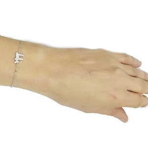 Chai Symbol Charm Bracelet, Chai Life Hebrew CZ Pendant, Silver Chain Bracelet & Zirconia Pendant, ,Chai Symbol, Jewish Jewelry  Women gift