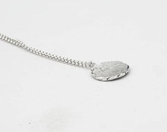 Halskette mit Anhänger aus Sterlingsilber, Handgemachter Wachs-Siegel-Schmuck