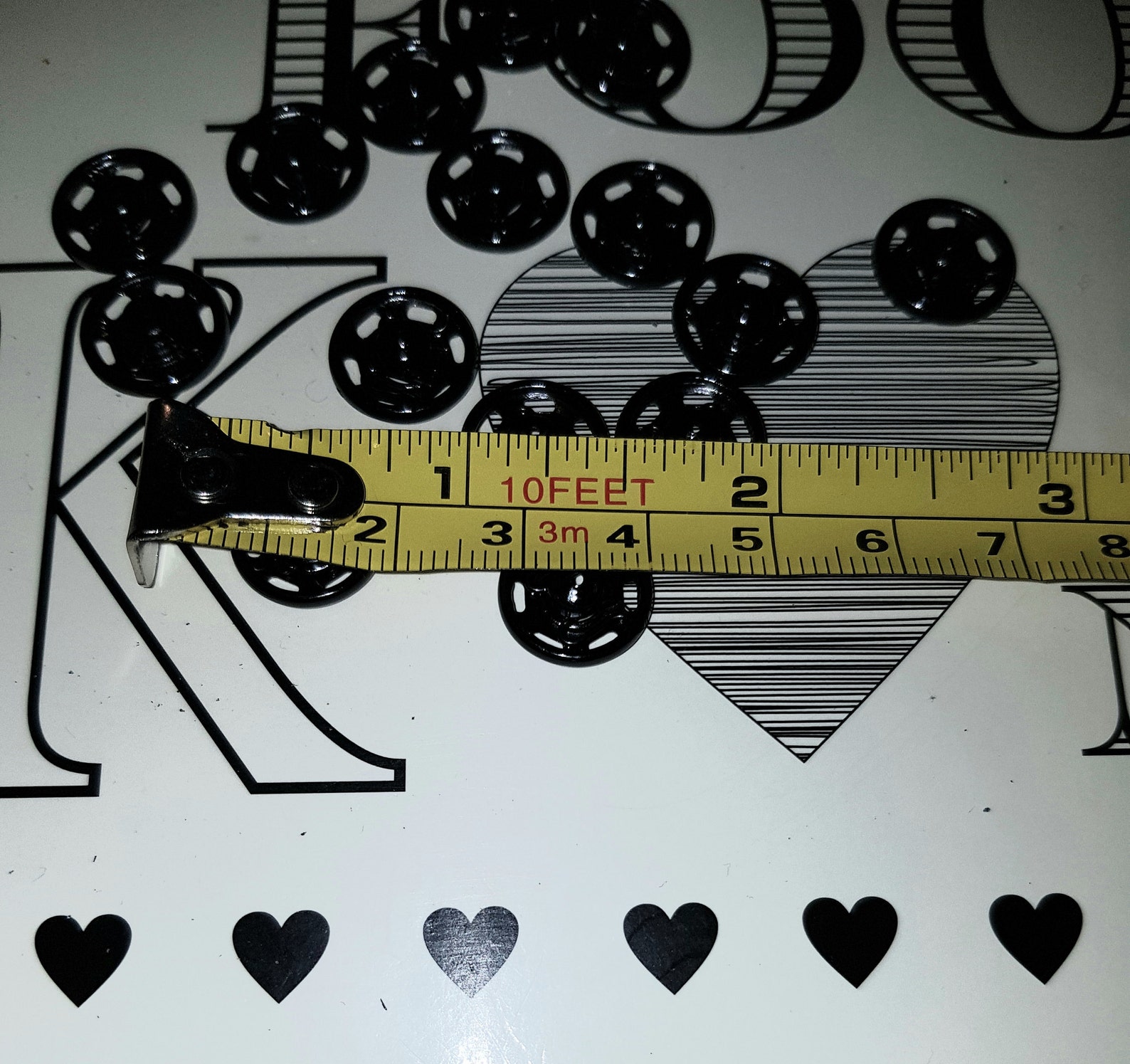 Vintage Newey snap fasteners press studs. Black size 4 Etsy.de