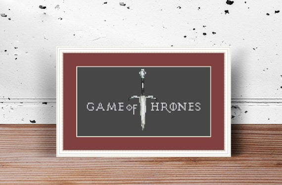 Game Of Thrones Pdf Cross Stitch Pattern Printable Pattern Etsy