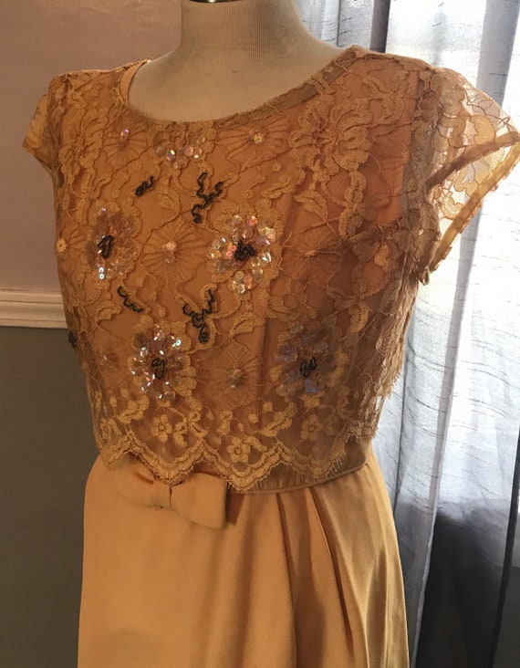 Vintage mid century cocktail dress size 10 - image 8