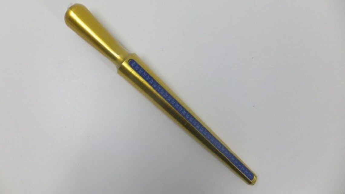 UK Ring Sizer Stick & Mandrel - Solid Metal Finger Gauge For Accurate British Sizing Cadoline - Foto 6