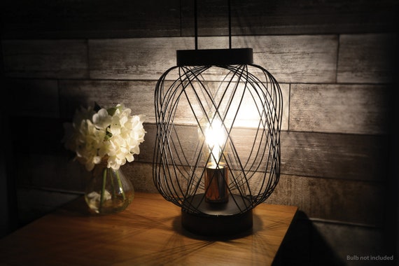 Vintage Style Wire Style Desk Lamp Etsy