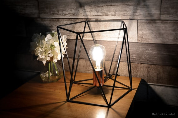 small wooden lamp table