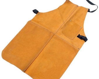 Large Leather Apron Large 24" x 32" Jewellery Hobbies Craft Welding Pocket