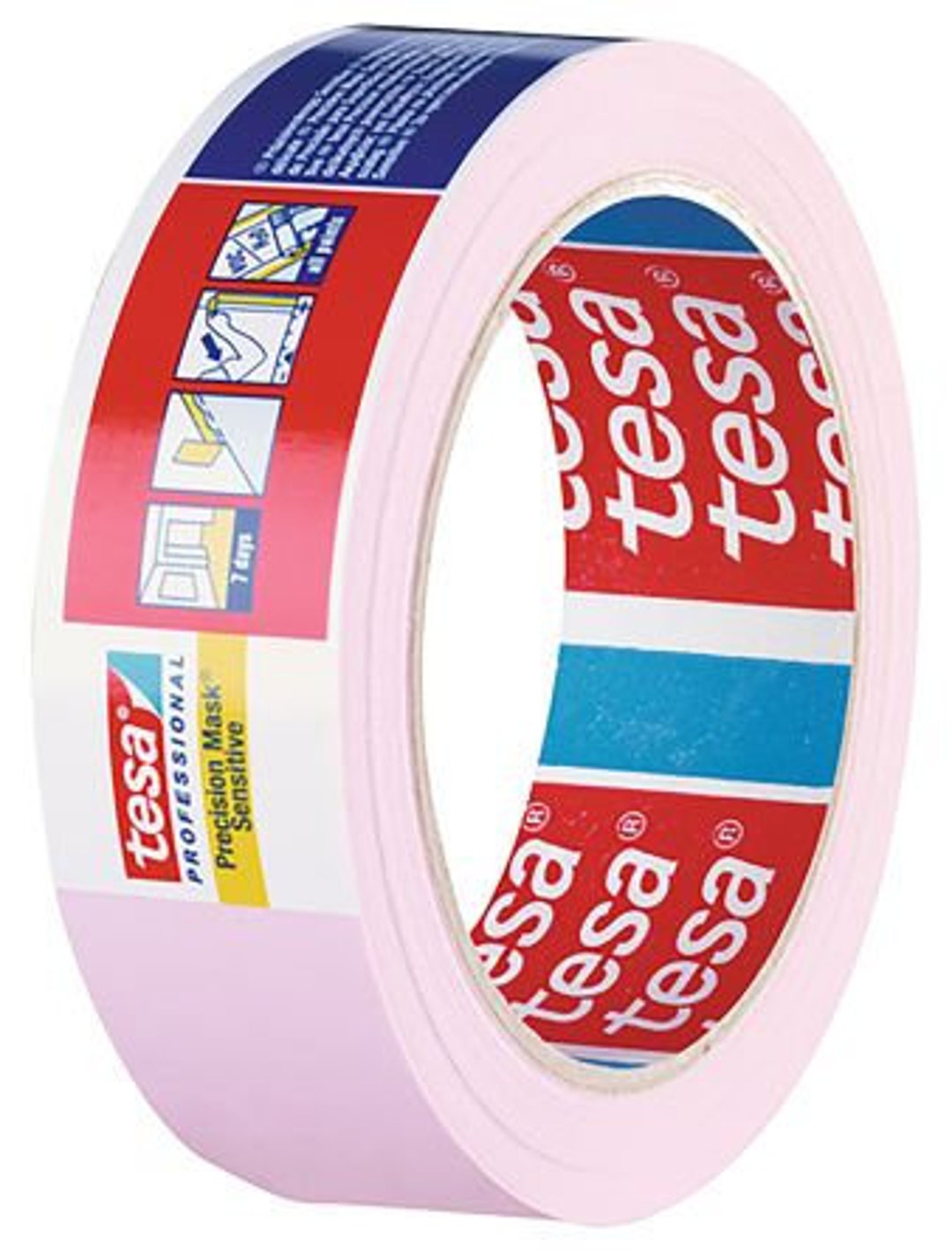 Masque de précision Tesa tape 25 mm x 50 m rose