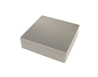 Solid Steel Jewellers Bench Block 2.5" x 2.5" x 0.75" Dapping Doming Hammering