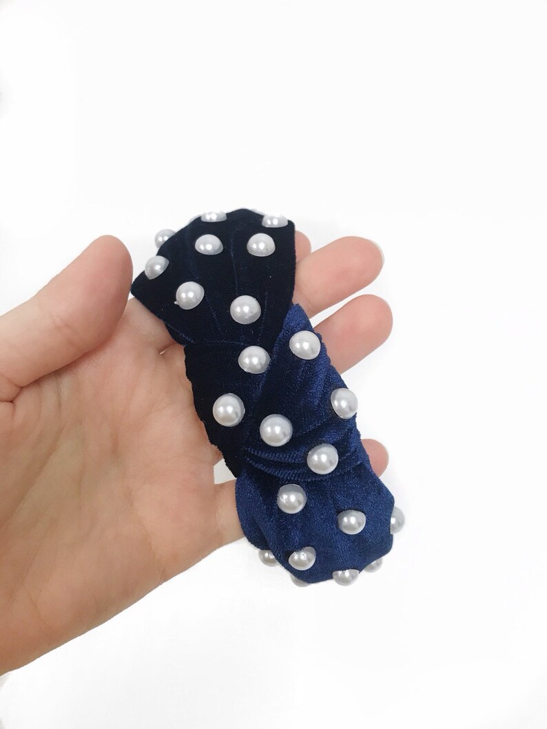 Pearl Headband Blush Pink Headband Large Pearl Headband Etsy