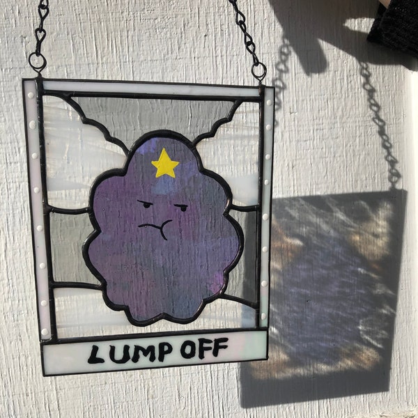 Adventure Time Lumpy Space Princess Stained Glass Suncatcher Panel MADE TO ORDER