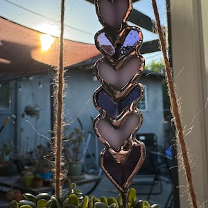 Stained Glass Lavender Plant Stake Perfect Gift for Mom Grandma Garden Spike, Home and Gardening Decor for Pot