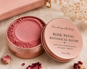 Rose Petal Blush Eyeshadow | Botanical Mineral Makeup, Vegan Cosmetics