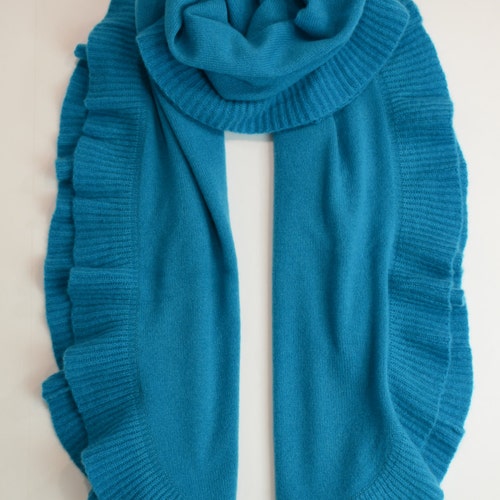 100% Pure Cashmere knitted Shawl shops Wrap