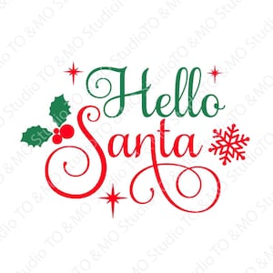 Santa Svg, Santa Claus Svg, Helllo santa Svg, Merry Christmas SVG, Jingle Bells SVG, Christmas Svg, Snowflake Svg, Cricut, Silhouette