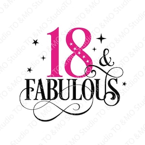 SVG dix-huit anniversaires, 18e anniversaire SVG, 18e anniversaire, anniversaire svg, dix-huit svg, fichier de coupe d’anniversaire, Cricut, fichiers de découpe de silhouette