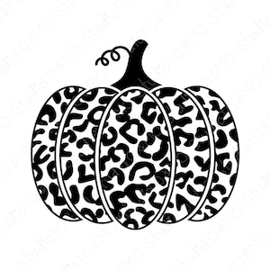 Halloween Leopard Print Pumpkin SVG, Thanksgiving Pumpkin Svg, Pumpkin Svg, Thanksgiving Svg, Halloween Svg, Cricut, Silhouette Cut File