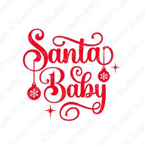 Santa Svg, Santa baby Svg, Christmas SVG, Merry Christmas SVG, Christmas Clip Art,  Christmas Cut Files, Cricut, Silhouette Cut File