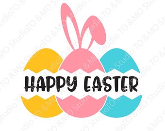 Happy Eastjaws Shark Rabbit Easter Day SVG Easter day gift Shark Easter day Cute Easter Gift Funny Gift Instant Download Shark Bunny