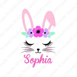 Bunny SVG, Easter SVG, Bunny split svg, Cute Bunny Svg, Bunny Face SVG, Cricut, Silhouette Cut File