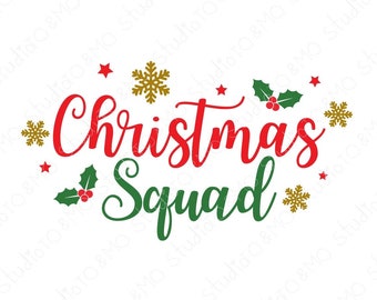 Download Christmas Squad Svg Etsy