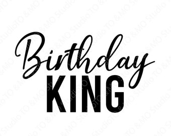 Download Birthday King Svg Etsy