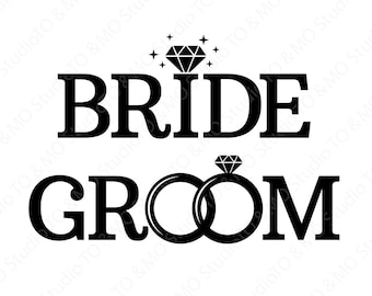Bride Groom Svg Etsy