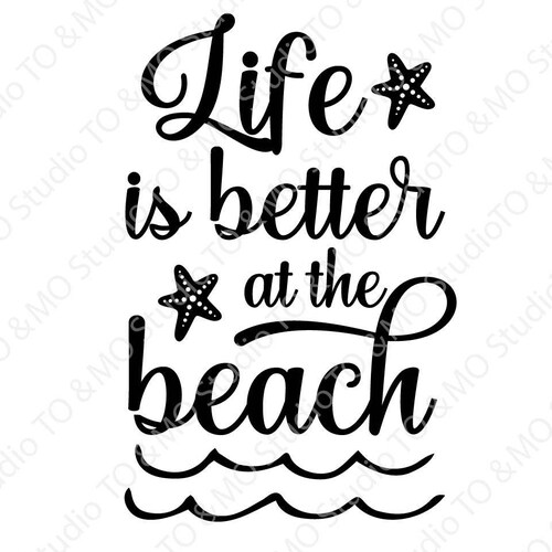 Life is Better at the Beach SVG Summer SVG Beach SVG Clipart - Etsy