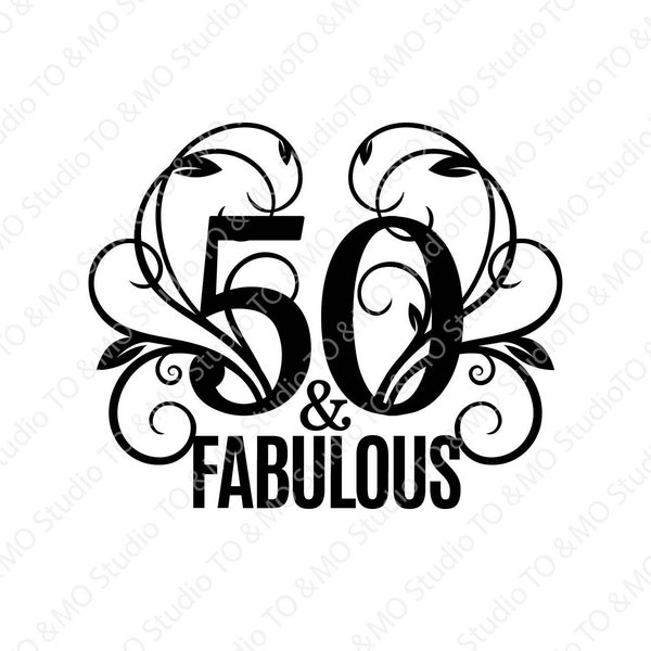 Fifty Birthday SVG, 50th Birthday Svg, 50th Birthday, Birthday svg, Fifty svg, Birthday cut file, Cricut, Silhouette Cut Files
