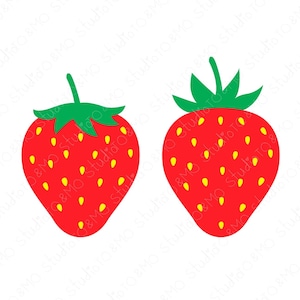 Strawberry SVG, Strawberry Fruit Svg, Strawberry Clipart, Strawberry cut files, Strawberry print, SVG Files, Cricut, Silhouette Cut Files