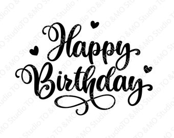 Download Happy Birthday Svg Etsy