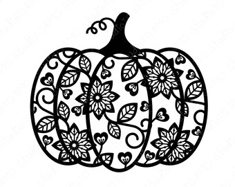 Download Lace Pumpkin Svg Etsy