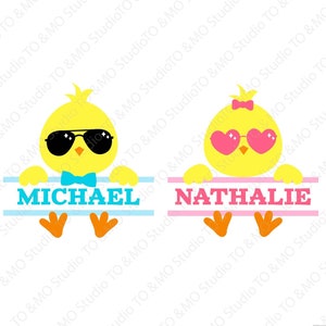 Easter SVG, Easter chick Svg, Chick svg, Cute chick split svg, Cute Bunny Svg, Bunny Face SVG, Cricut, Silhouette Cut File