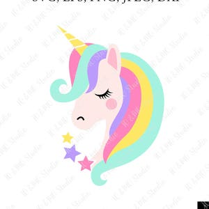 Unicorn SVG, Unicorn head Svg, Unicorn Clip Art, Unicorn Face SVG, Cute Unicorn SVG, Cricut, Silhouette Cut File Chevrons